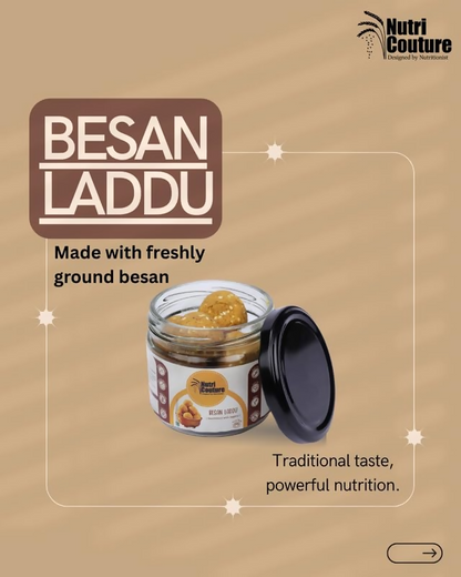 Nutri Couture Besan Laddoo with Jaggery - Distacart