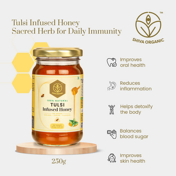 Shiva Organic Tulsi Infused Honey