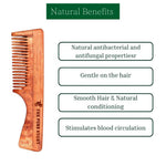 Thumbnail for The Pure Story Oil Infused Neem Wood Handle Comb - Distacart
