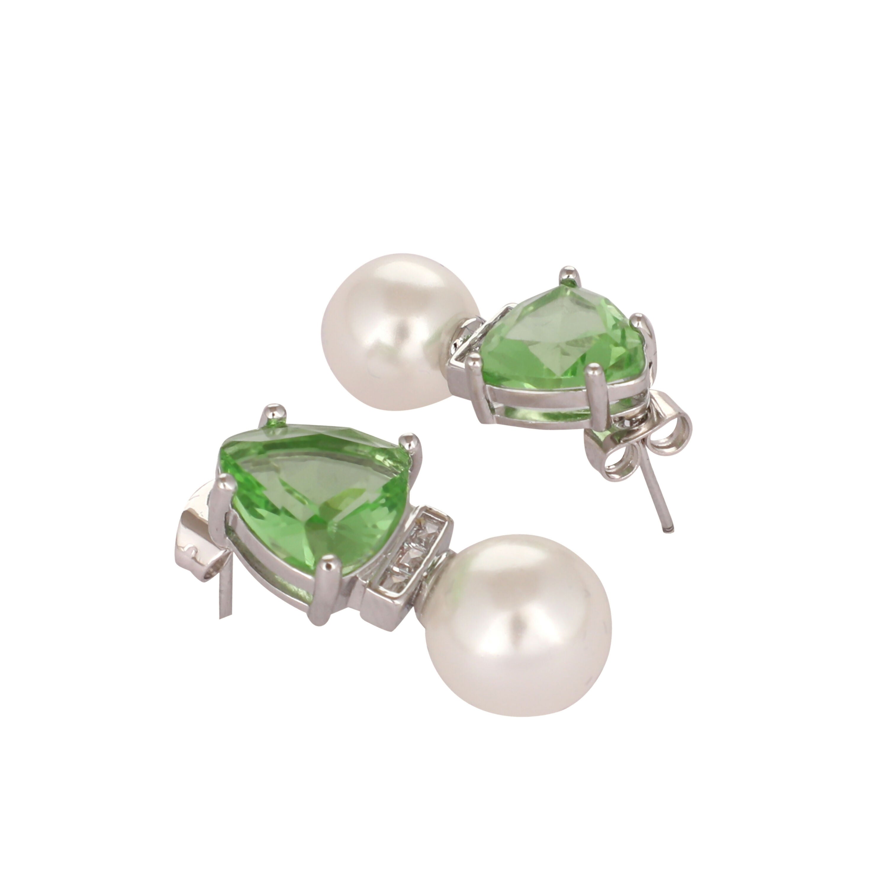 Nuyug Green Emerald Elegance Anti Tarnish Studs