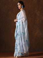 Thumbnail for Mitera Tie and Dye Beads and Stones Pure Chiffon Saree