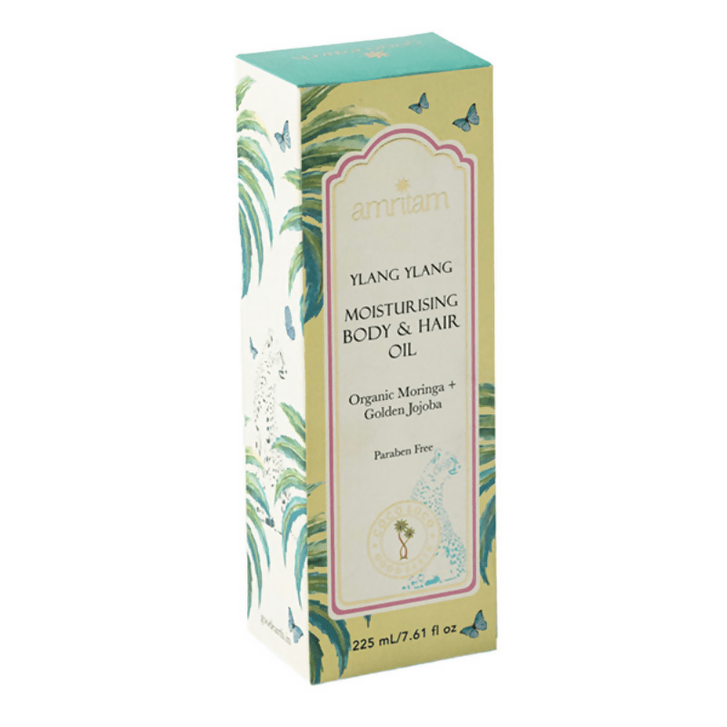 Amritam by Good Earth Ylang Ylang Moisturising Body & Hair Oil - Distacart