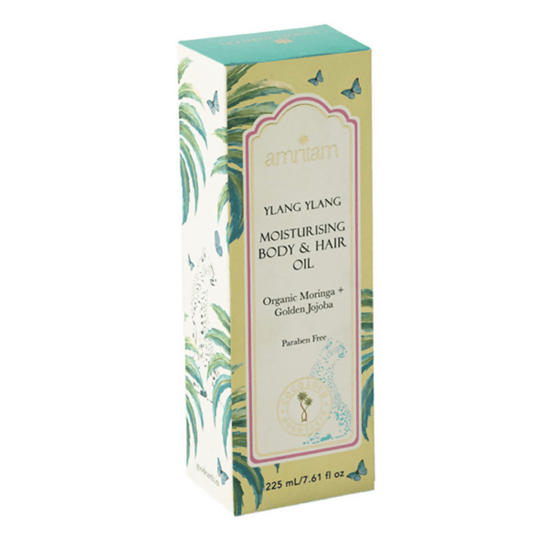 Amritam by Good Earth Ylang Ylang Moisturising Body & Hair Oil - Distacart