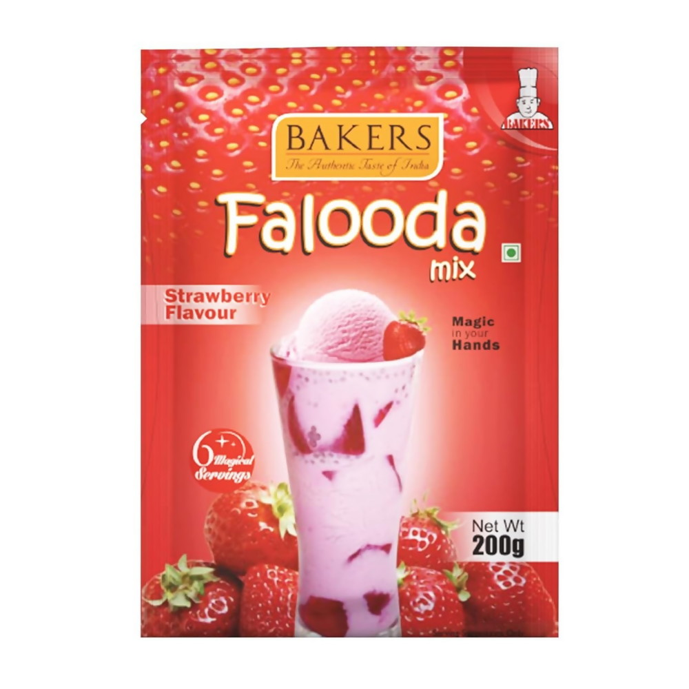 BAKERS Falooda Mix Powder - Chocolate, Butterscotch and Strawberry - Dista