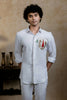 British White Sri Vari Sutra Shirt By Hilo Design - Distacart
