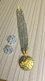 Thumbnail for Inhanns All-Day Statement Beaded Necklace Set - Gray - Distacart