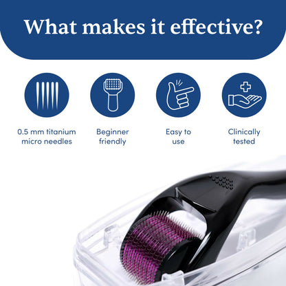 Man Matters Derma Roller with 540 Titanium Alloy Micro Needles 0.5 mm - Distacart
