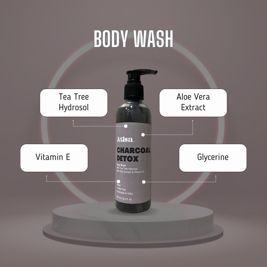 Atisa Charcoal Detox Body Wash - Distacart