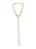 Thumbnail for Ruby Raang Gold Kundan & Pearl Haath Phool