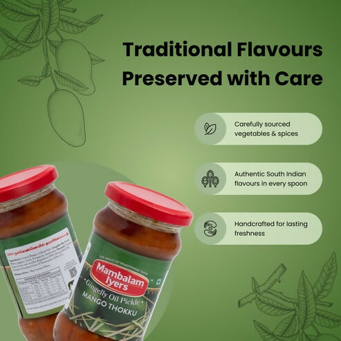 Mambalam Iyers Mango Thokku Pickle - Distacart