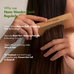 Thumbnail for Pink Woolf Neem Wood Comb - Dista