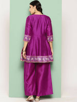 Thumbnail for Ahalyaa Women's Traditional Wear Co-ods - Purple - Distacart
