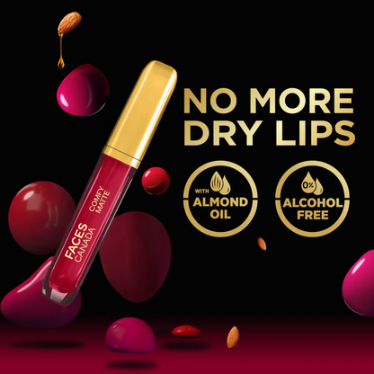 Faces Canada Comfy Matte Liquid Lipstick - Any Day Now 04 - Distacart