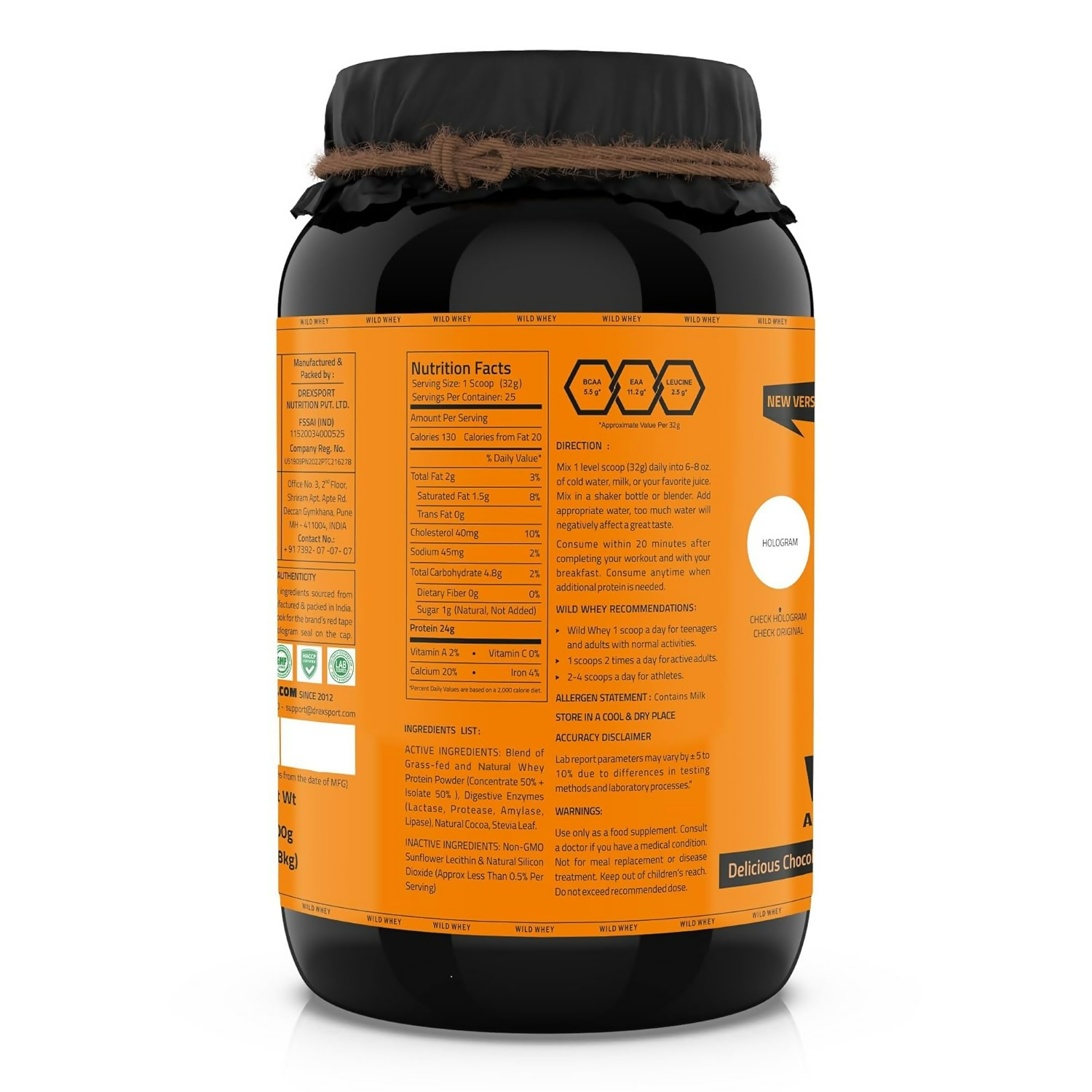 Drexsport Wild Whey Protein Powder