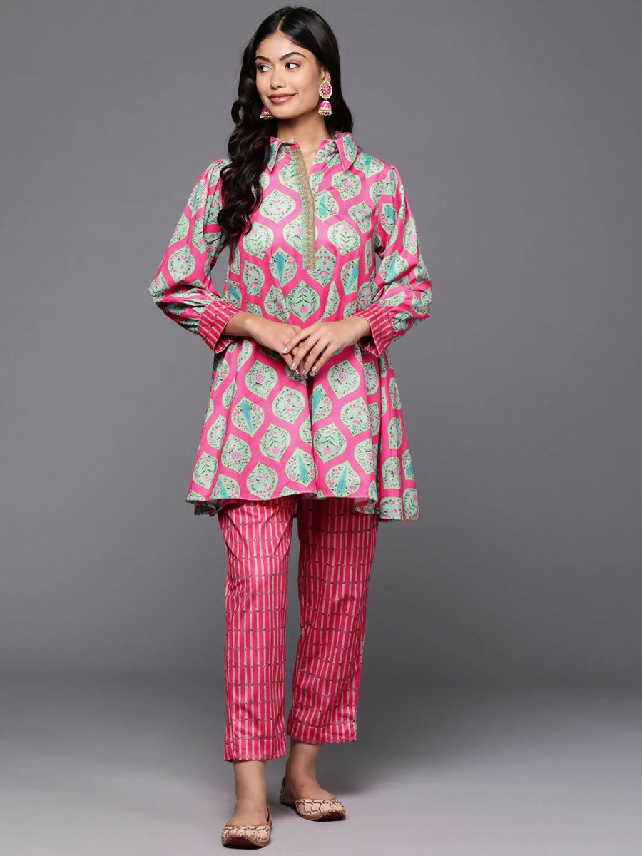 Ahalyaa Women's Traditional Wear Co-ods - Pink - Distacart