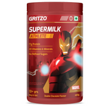 Thumbnail for Gritzo SuperMilk Athlete Iron Man (13+y Boy & Girl), 17g Protein Powder (Double Chocolate) - Distacart