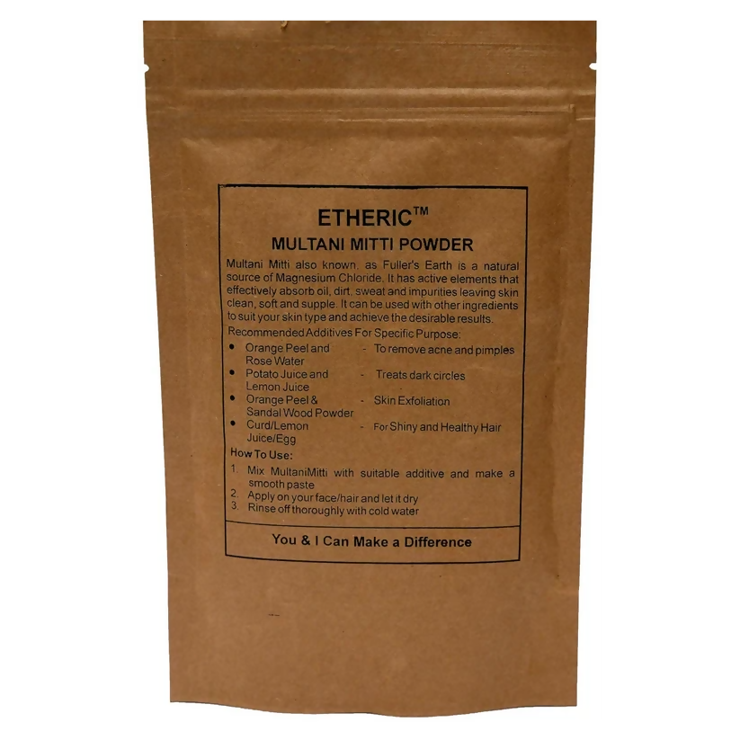 Etheric Multani Mitti – Natural Deep Cleansing & Skin Brightening Face Pack - Dista