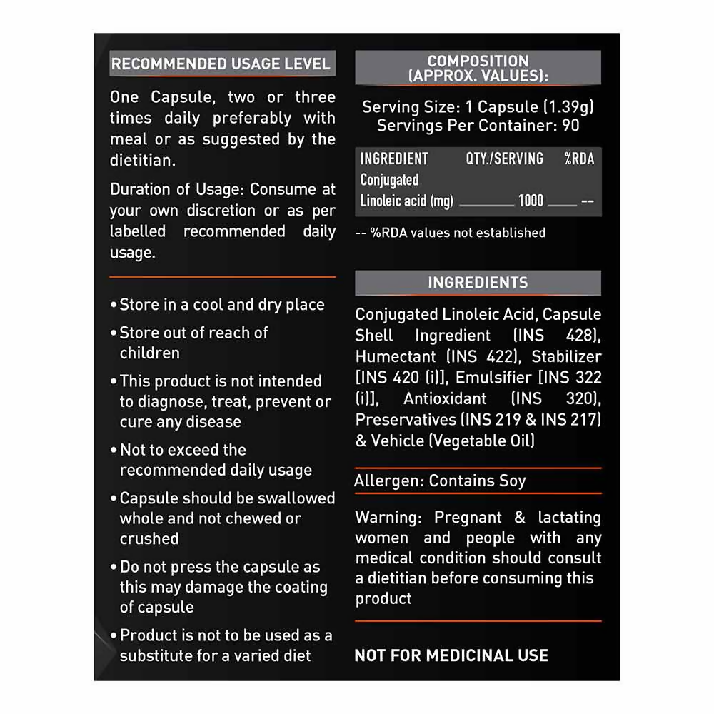 MuscleBlaze CLA 1000 Fat Burner Supplement - Distacart