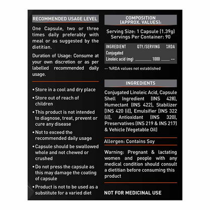 MuscleBlaze CLA 1000 Fat Burner Supplement - Distacart