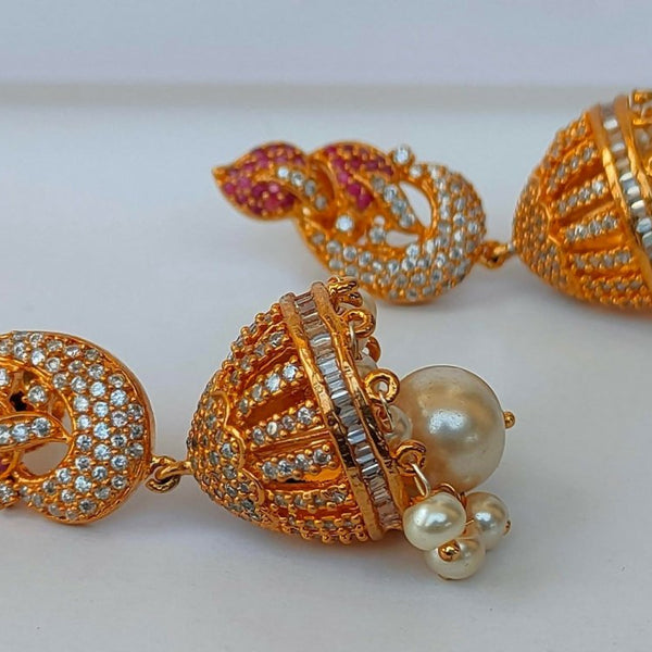 Ad Ruby Designer Jhumkas - Distacart
