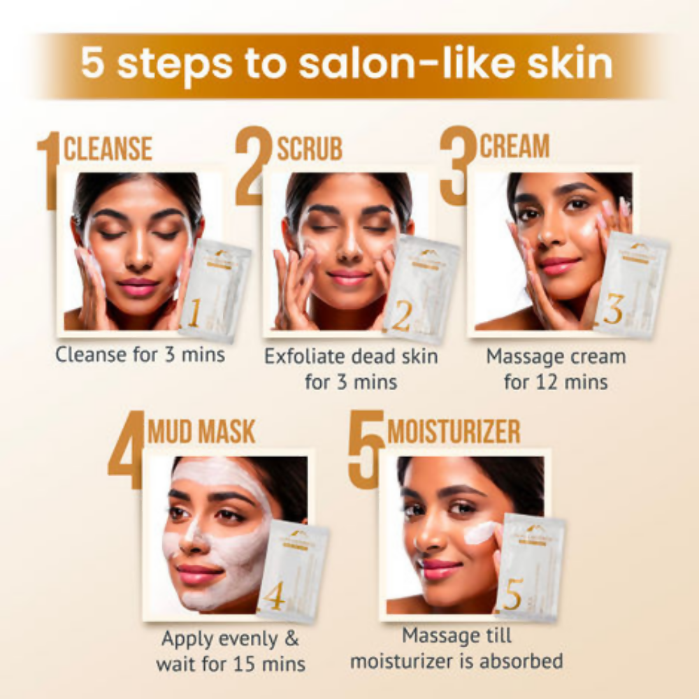 Alps Goodness Gold Glow Facial Kit - Saffron