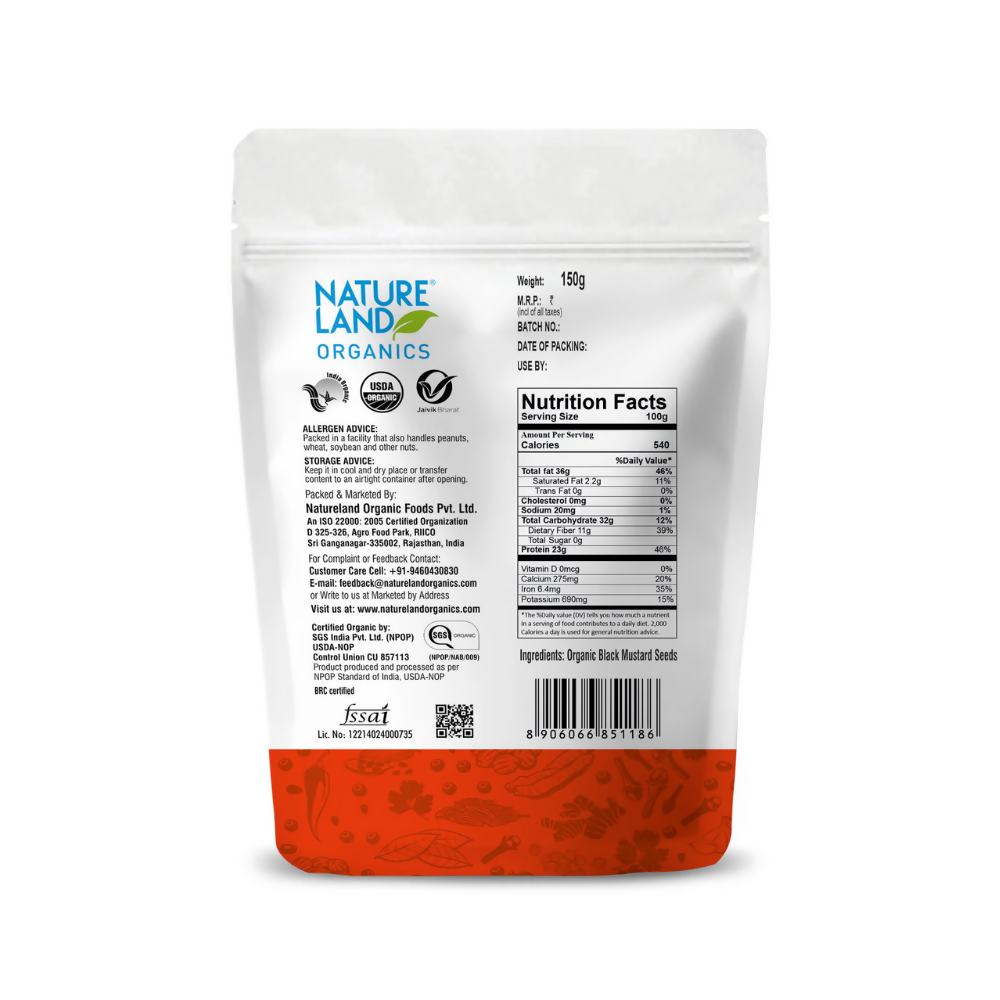 Nature Land Organics Mustard Black - Distacart