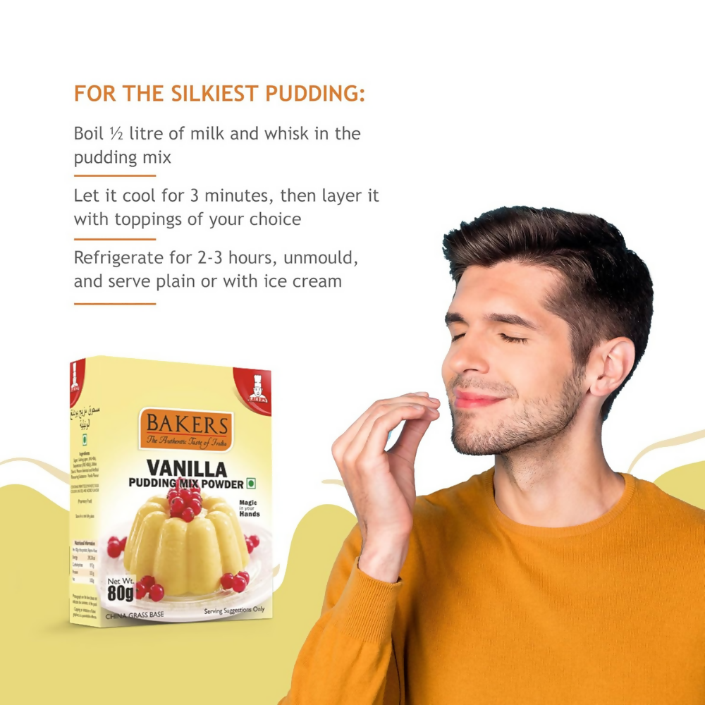 BAKERS Instant Pudding Mix - Vanilla Flavor - Dista