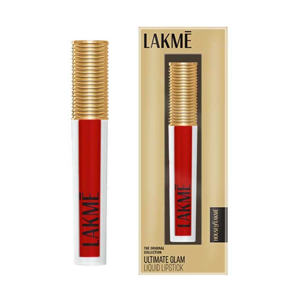 Lakme Ultimate Glam Matte Liquid Lipstick - Red Velvet - Distacart