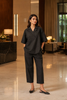 Aayaa Designer Pure Cotton Cord Set-Black - Dista