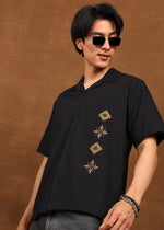 Thumbnail for Fabmade Noir Bloom Shirt - Distacart