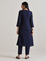 Thumbnail for trueBrowns Blue Angrakha Kurta Set - Distacart