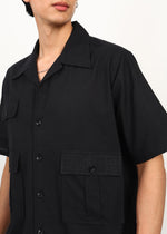 Thumbnail for Fabmade 3 Pocket Black Shirt - Distacart