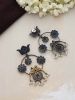 Thumbnail for trueBrowns Silver Tone Chandbali Earrings - Distacart