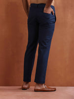 Thumbnail for trueBrowns Men's Blue Cotton Twill Pants