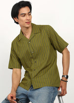 Thumbnail for Fabmade Olive Rhythm Shirt - Distacart