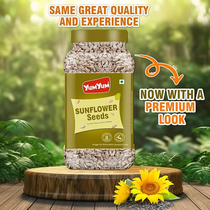 Yum Yum Roasted & Salted Sunflower Seeds Jar - Dista