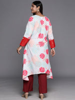 Thumbnail for Ahalyaa Plus Size Floral Printed Floral Crepe Kurta - Distacart