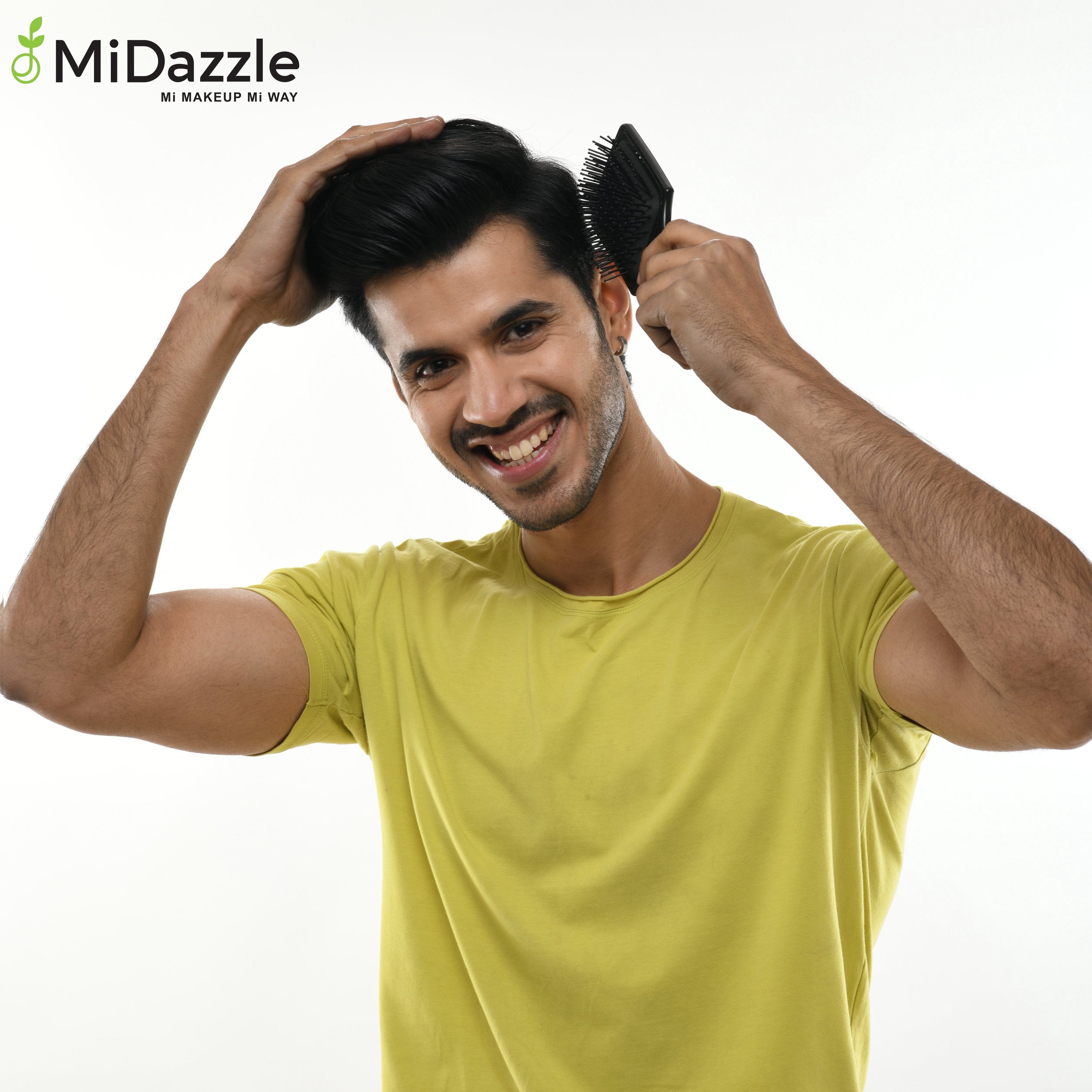 MiDazzle Hair Brush (Arctic) MIHB0011 - Distacart