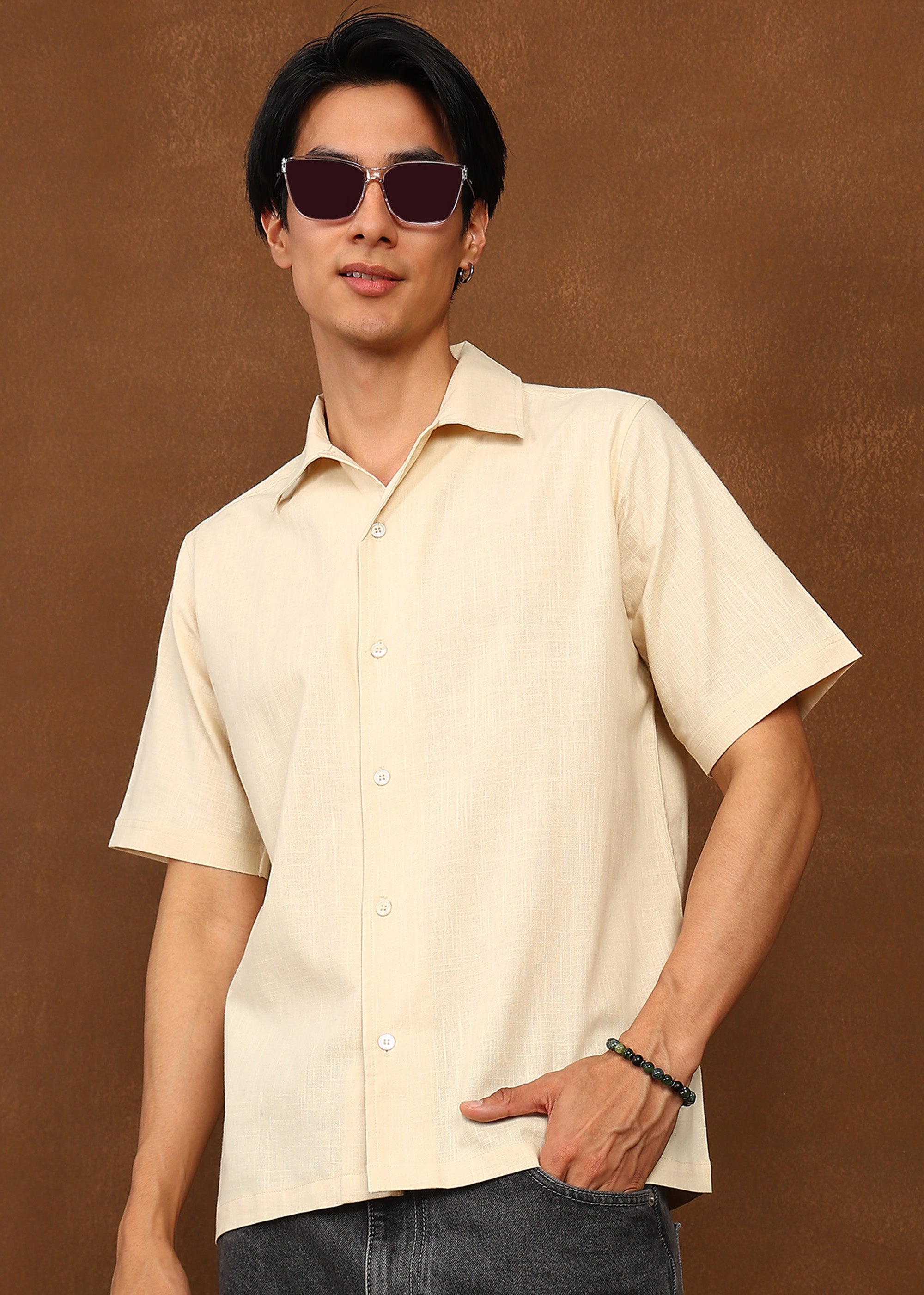 Fabmade Sand Whisper Shirt - Distacart