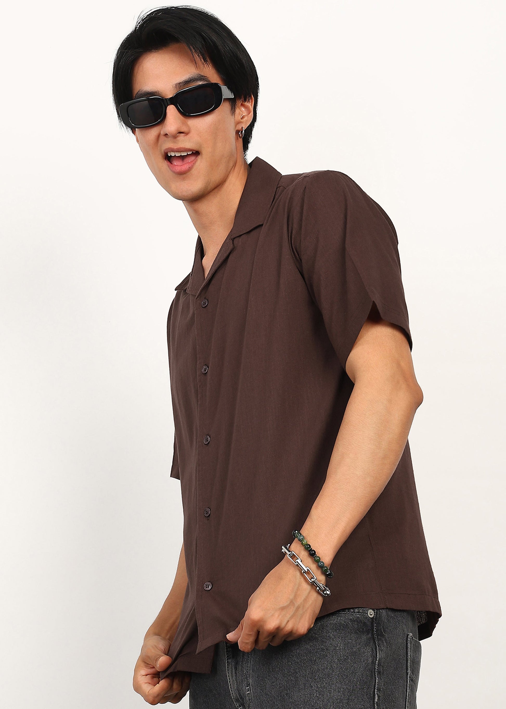 Fabmade Cocoa Drift Shirt - Distacart