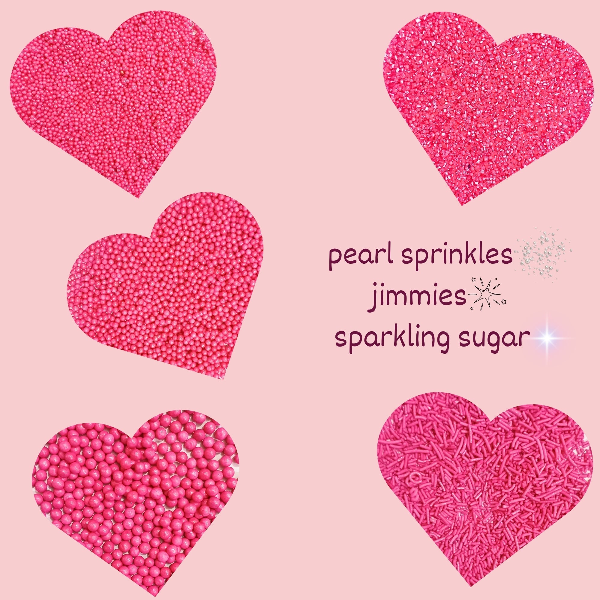 sprinkles for cakes cupcakes decoration usp 7hot pink