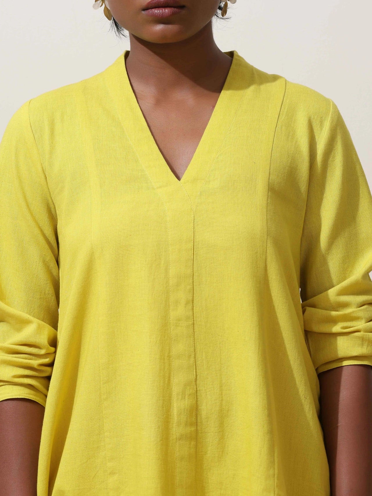trueBrowns Lime Cotton Linen Co-Ord Set