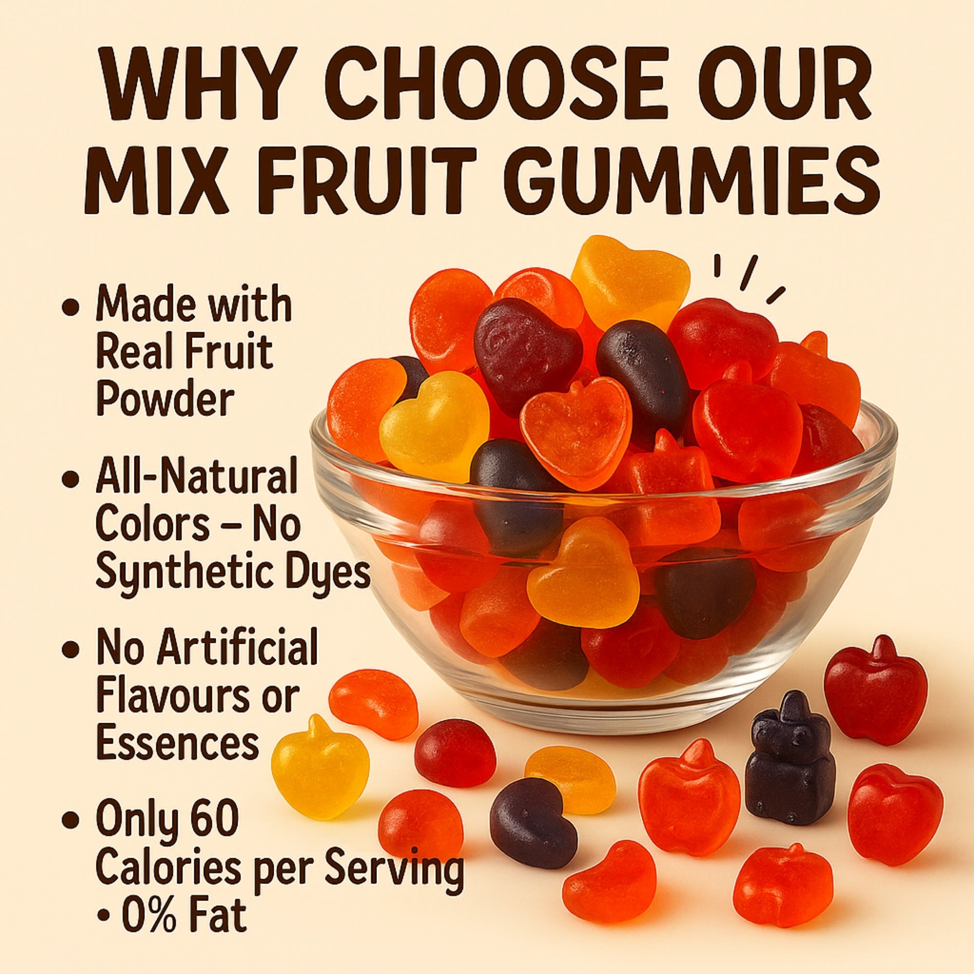 citrus cool gummies pack of orange lemon watermelon pineapple kiwi apple gummies 300 gm copy