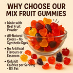 Thumbnail for citrus cool gummies pack of orange lemon watermelon pineapple kiwi apple gummies 300 gm copy
