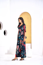 Thumbnail for BulBul Kalki Blue Chanderi Co-Ord Set