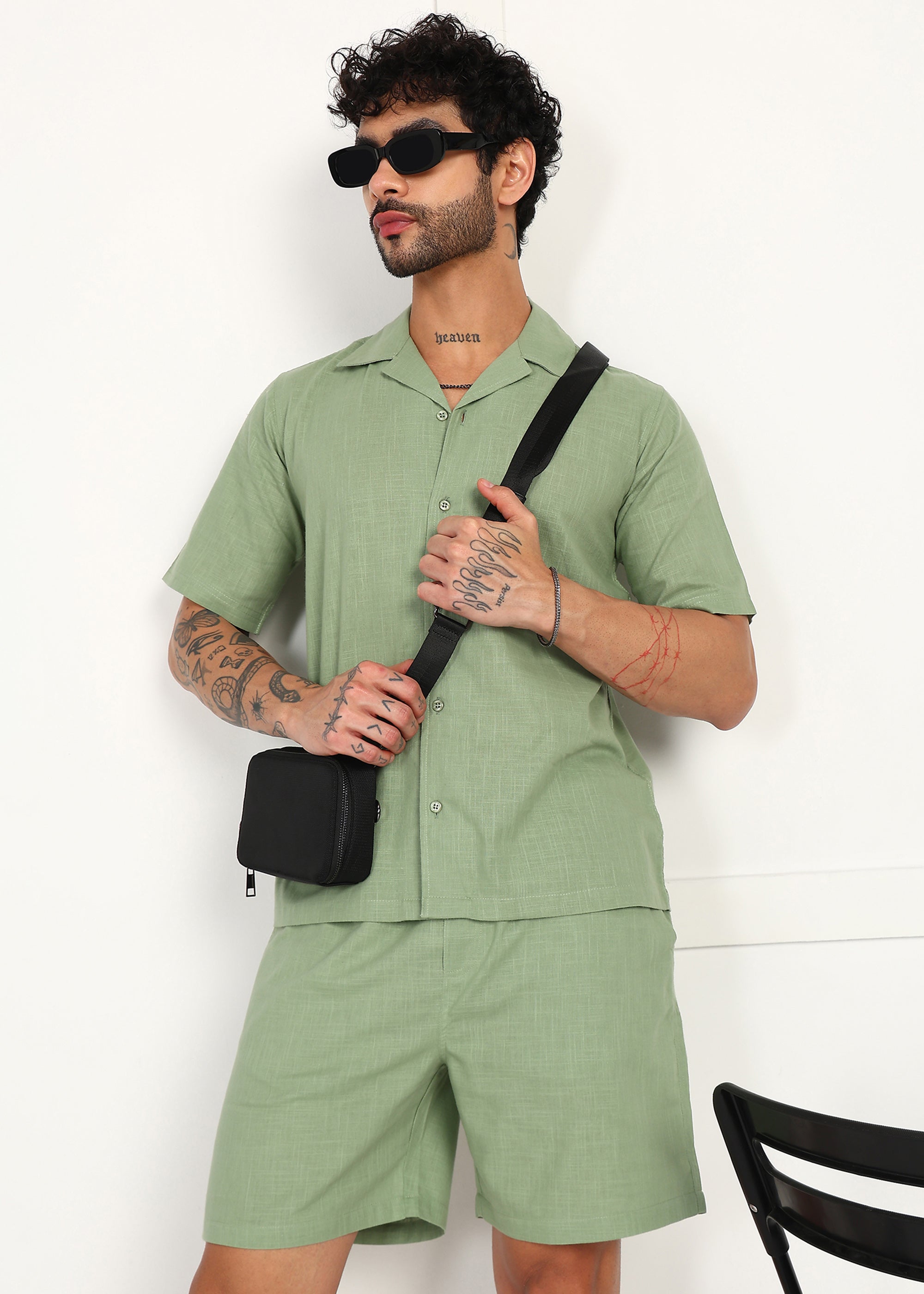 Fabmade Sage Linen Co-Ord Set - Distacart