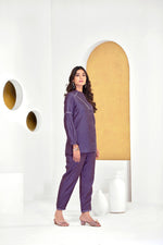 Thumbnail for BulBul Mahi Purple Co-Ord Set