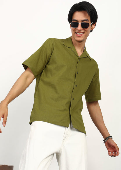 Fabmade Olive Ease Shirt - Distacart