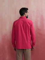 Thumbnail for trueBrowns Men's Pink Cotton Shirt