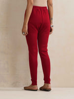 Thumbnail for trueBrowns Maroon Woollen Leggings